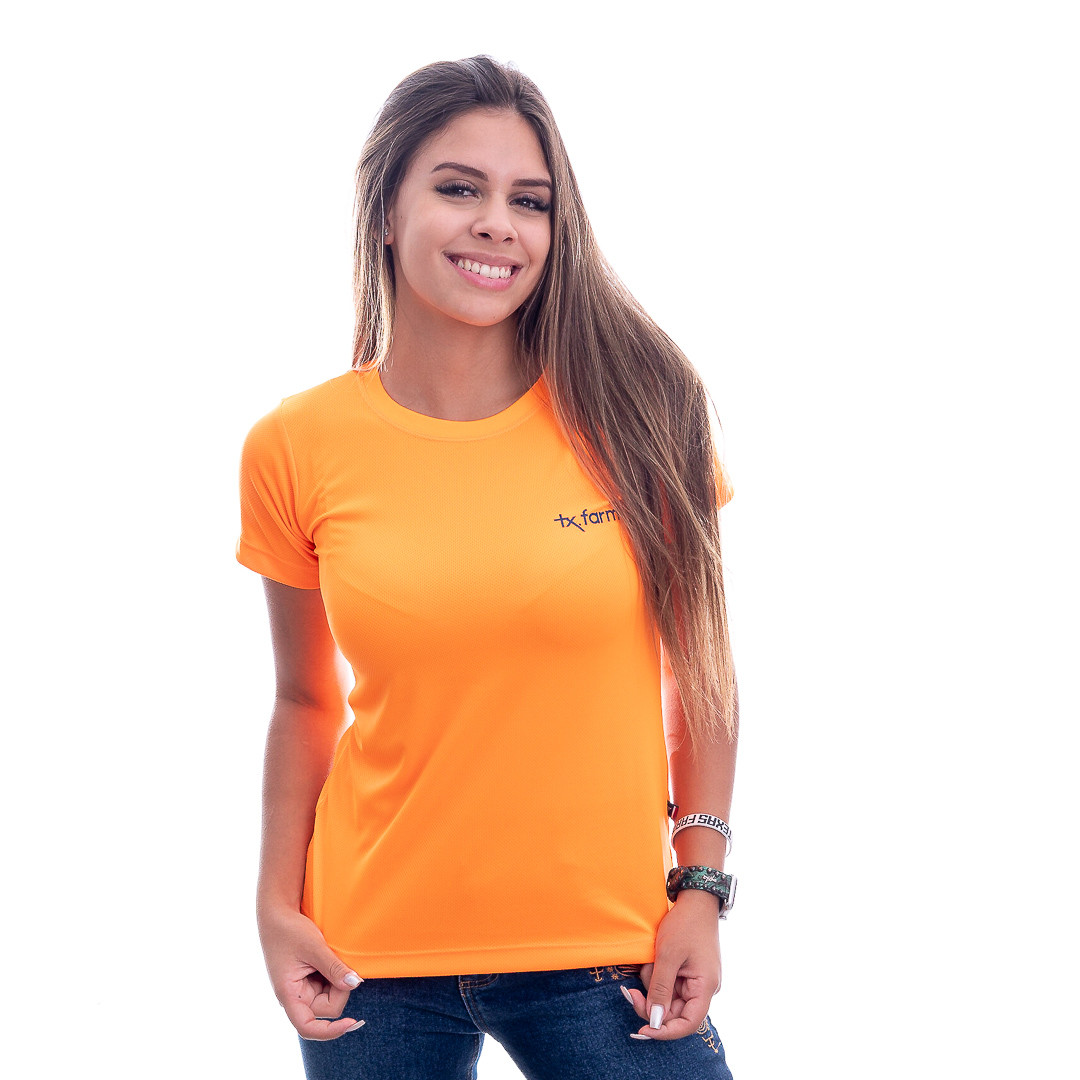 Camiseta Masculina Texas Farm Dry Fit Amarelo Neon DR001