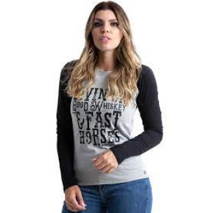 CAMISETA FEMININA WEST DUST - WHISKEY - BL25784